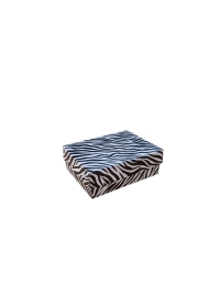 8x6x3 zebra desenli süngerli takı kutusu 25 li paket 