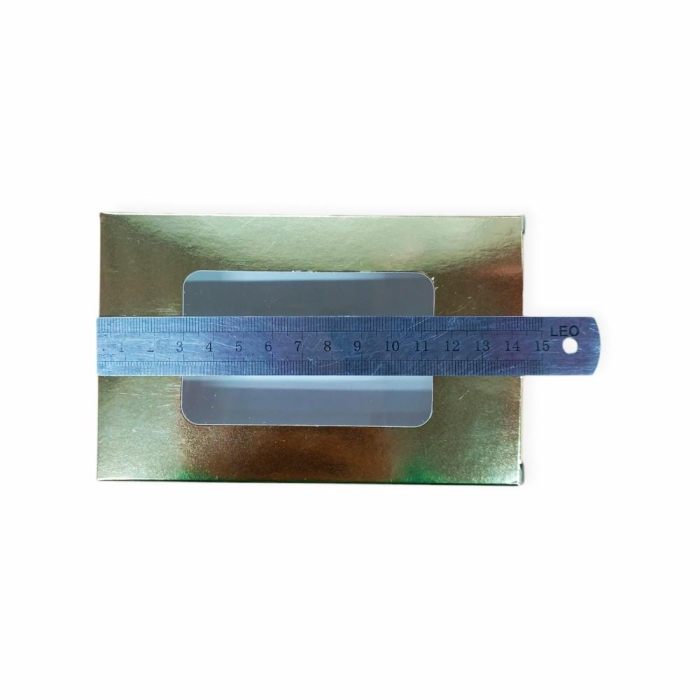 DUBAİ ÇİKOLATA KUTUSU PENCERELİ GOLD  14X9X3.CM 