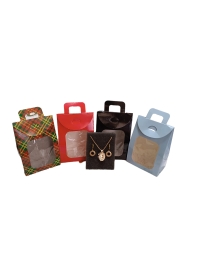KIRMIZI SÜNGERLİ PENCERELİ ÇANTA 20 Lİ PAKET