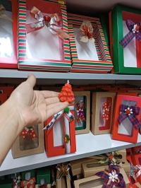 Kırmızı Mini Çam ağacı 5.cm