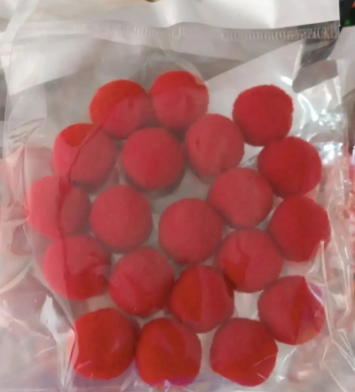 Kırmızı ponpon 20 li paket 