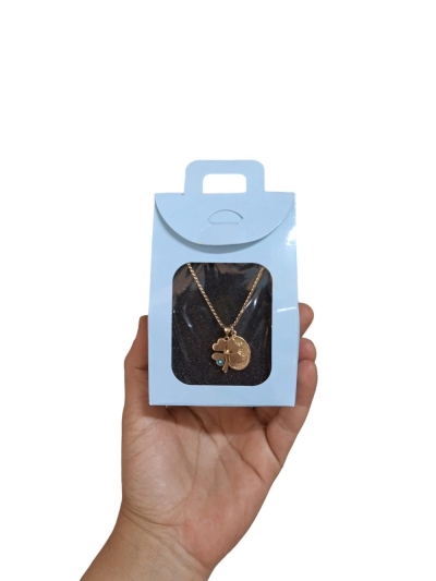 MAVİ SÜNGERLİ PENCERELİ ÇANTA 20 Lİ PAKET