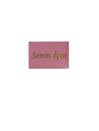 PEMBE GOLD VARAK YALDIZLI BASKILI  SENİN İÇİN YAZILI YÜZÜK KUTUSU