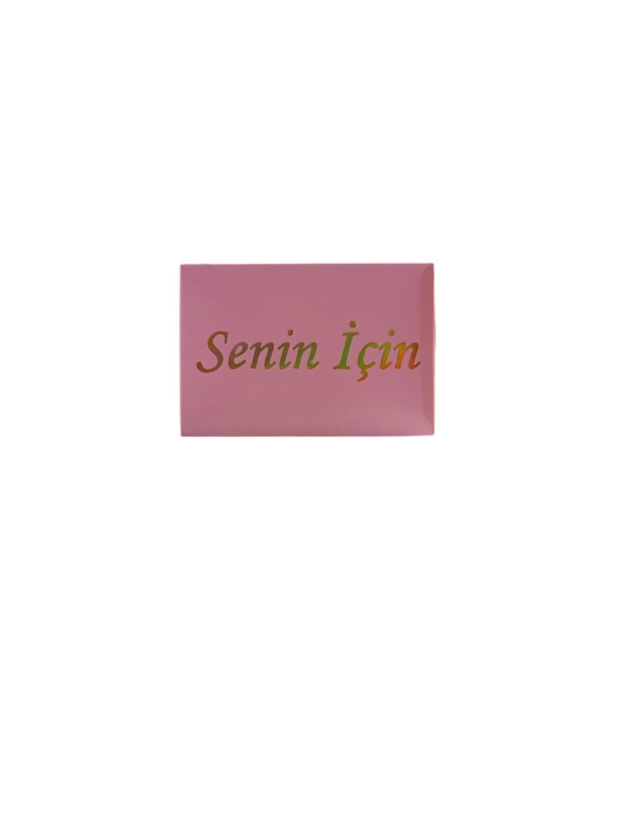 PEMBE GOLD VARAK YALDIZLI BASKILI  SENİN İÇİN YAZILI YÜZÜK KUTUSU