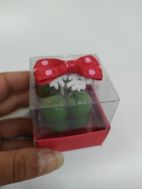kırmızı beyaz puantıyelı 20 li paket 
