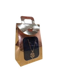 pencereli gold  takı kutusu  25 li paket 