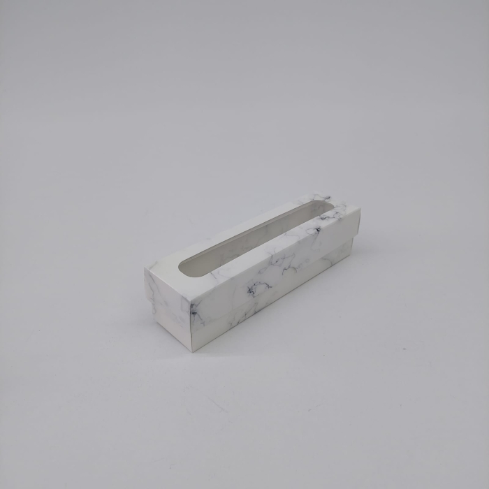 5x5x20 Beyaz Mermer Desenli Kutu