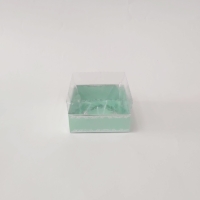 8x8x5 Gümüş Yaldızlı Mint Yeşili Kutu